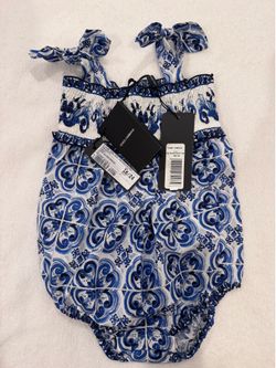 New authentic dolce&gabbana kids onesie baby clothes