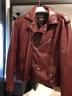 Men’s guess jacket SMALL maroon