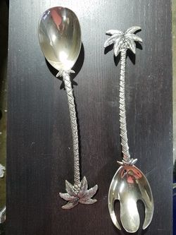 PALM SILVER SALAD SPOON