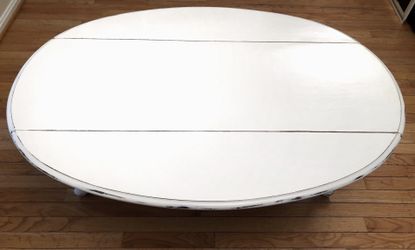 Shabby Chic Chalk Painted White Coffee Table