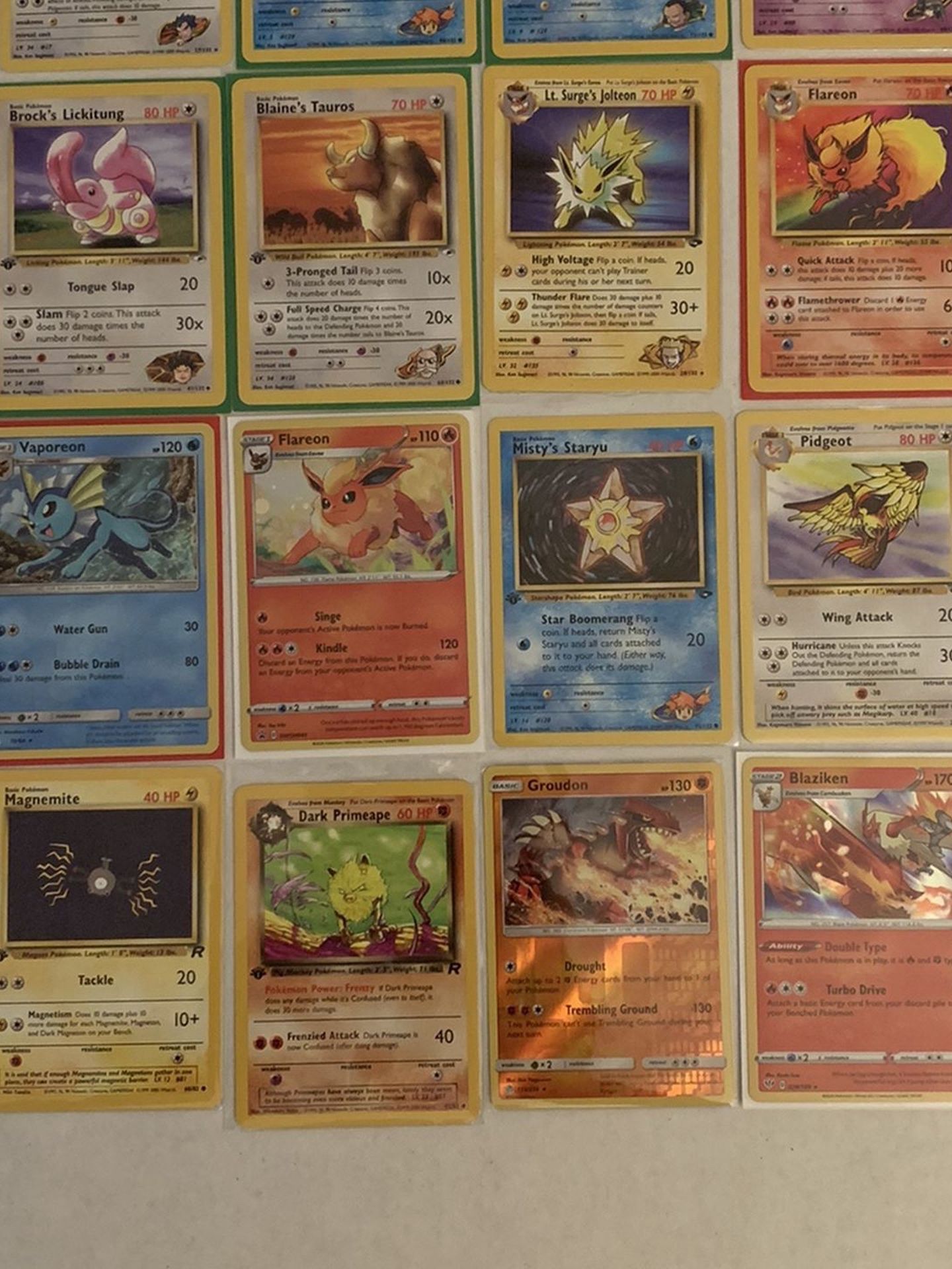 Vintage Lot Of 22 Pokemon Cards