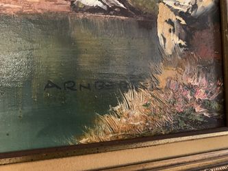 Johann Arnberger Lake painting