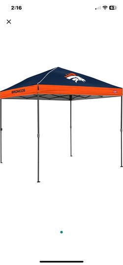 Denver Broncos 9x9 pop up canopy easy setup Brand New 