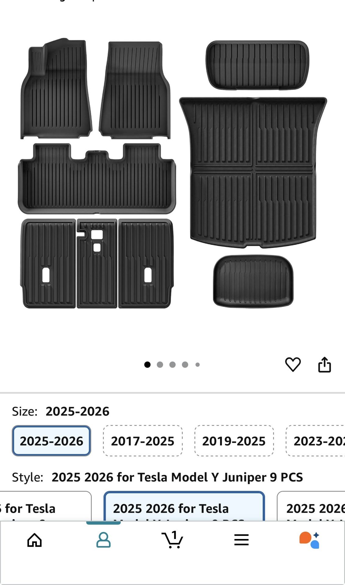 Tesla Model Y Floor mats