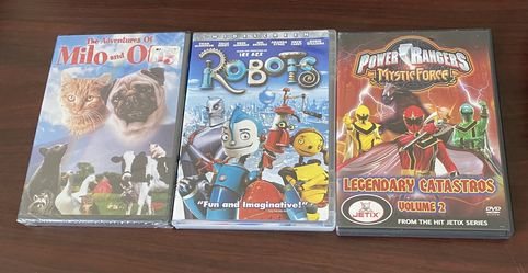 DVD Lot of 9 Family & Childrens Kids Movies, Power Rangers, Robots