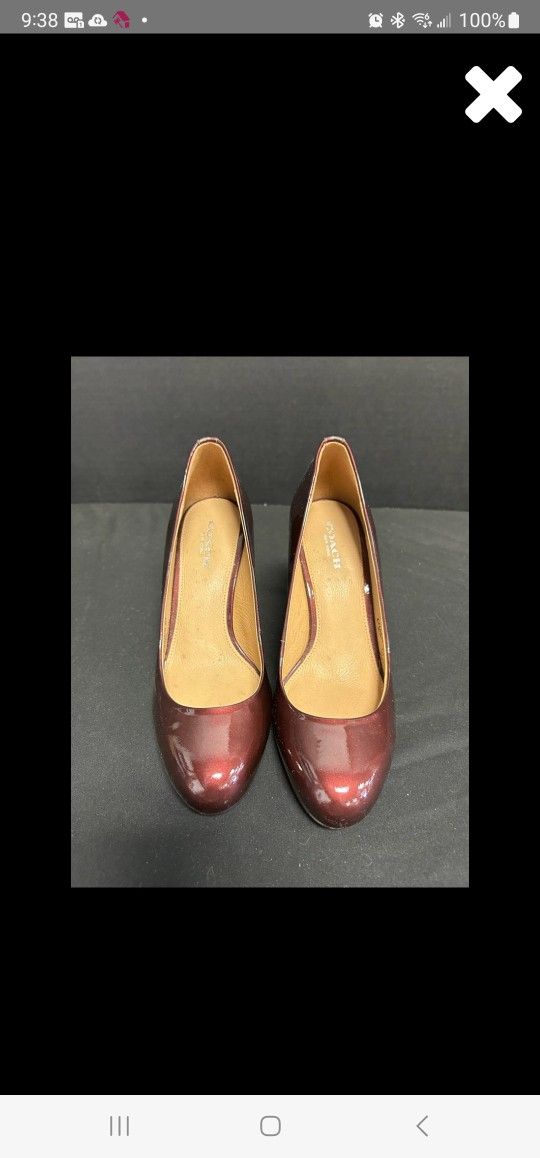 Coach Rosé Red High Heels
