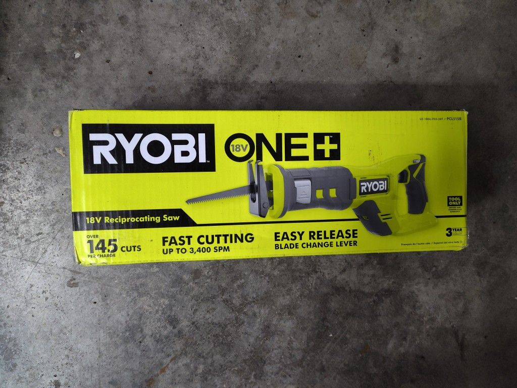 NEW RYOBI ONE+ 18V Cordless Reciprocating Saw (Tool Only)