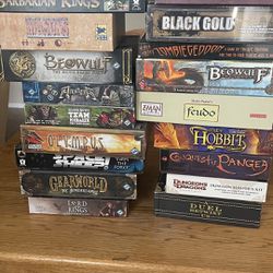 19 Different Board Games 