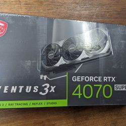 MSi Ventus 3X OC Nvidia GeForce RTX 4070 Super 12GB GDDRX6 GPU