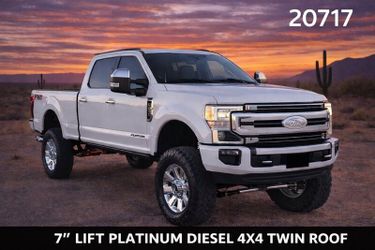 2022 Ford F-250 Super Duty Platinum LIFTED DIESEL TRUCK 7" LIFT