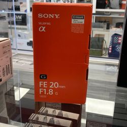 Sony FE 20 Mm F1.8 G 