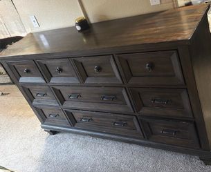 Long dresser - Solid wood - Walnut