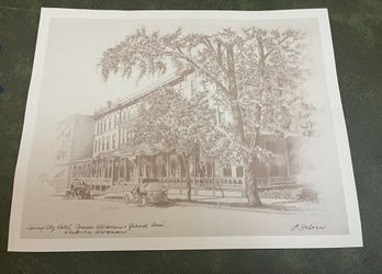 Lot of 5 Lithographs of Old Waukesha by Hans Delzer Signed & # to 1000 14”x11” Thumbnail