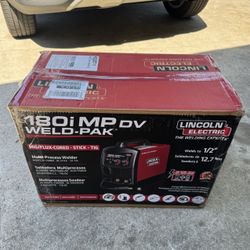 Lincoln Electric 180 Amp Weld-Pak 180i Multi-Process Stick/MIG/Flux-Core/TIG, 120V or 230V Aluminum
