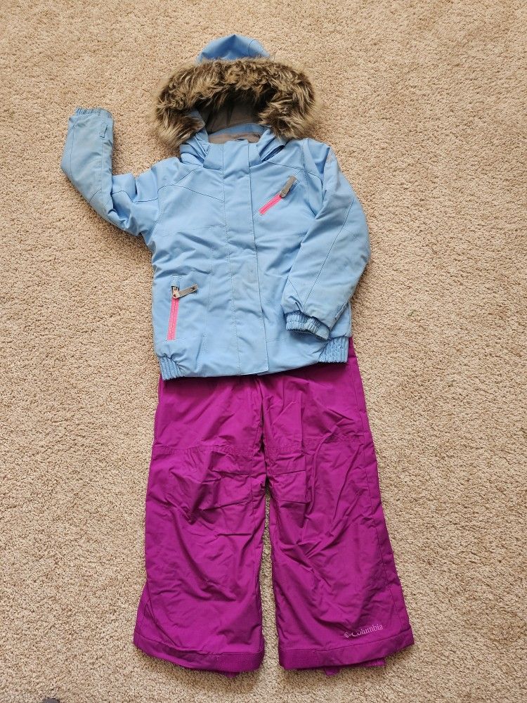 Girls Ski Jacket and Pants Waterproof 4-5T (40 -45inch Height)