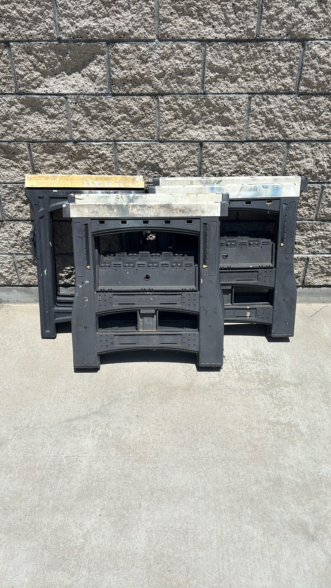 Folding Sawhorses- 3 Sets