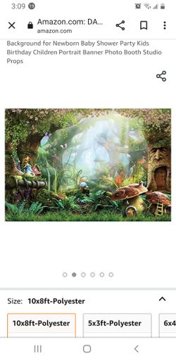 10x8 ft Photo Backdrop Enchanted Forest