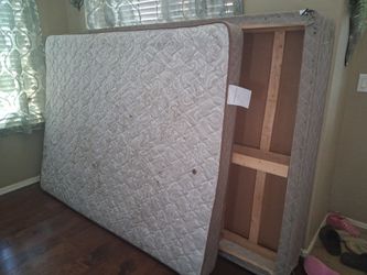 Full size mattress and support-USED