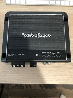 Rockford Fosgate Amplifier and Soundqubed 12” Subwoofer
