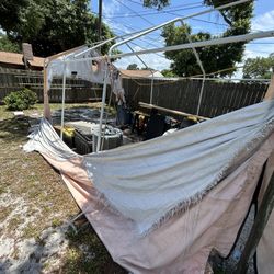 Tools,tarp Shed Frame To Be Dismantled Garden Tools Sockets 