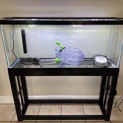 55 Gallon Fish Tank with Stand & Accessories