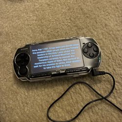 Psp 3000 with charger 1 game missing battery