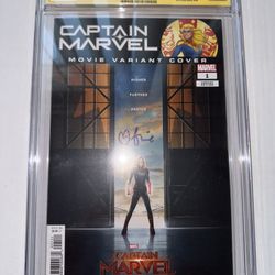 Captain Marvel #1 (2019) CGC SS 9.8 Movie Variant Cover Signed