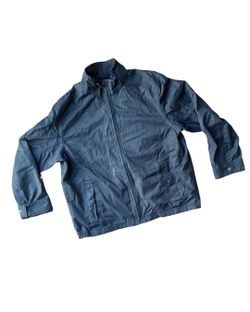 Vtg Timberland Navy Blue Lightweight Full-Zip Waterproof Jacket