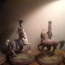 Two Horse Candle Holder 