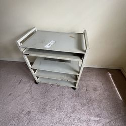 A movable Metal Computer Desk 
