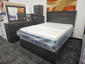 Brand new gray color Ashley bed frame special