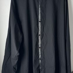 Men’s Black Dress Shirt, 5XL