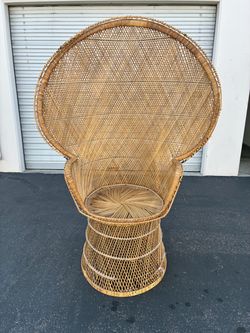 Peacock wicker chair