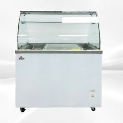 NSF 40 inch Gelato Ice Cream pan Freezer SD351S with glass