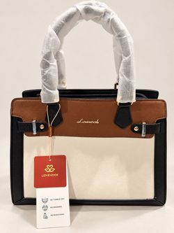 🤎 LOVEVOOK Colorblock Tote Bag