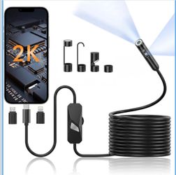 2K Endoscope Camera with LED and Accessories
