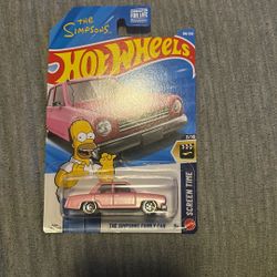 2026 Hot Wheels HW SCREEN TIME #3/10 The Simpsons Family Car Pink #108/250