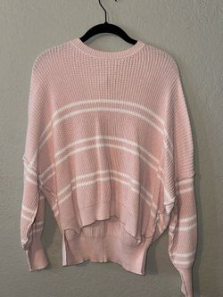 Pink knit sweater