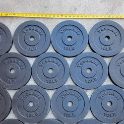 12x 10lb Plates (Standard Size)