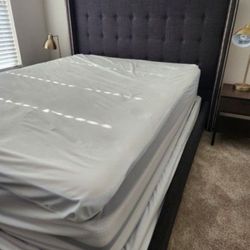 Queen mattress and bed frame