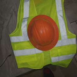 Hard Hat And Work Vest 7$ Pick Up Only 