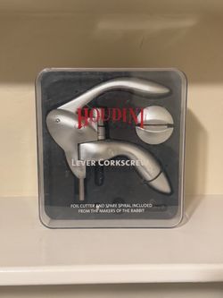 Houdini Lever Corkscrew with Foil Cutter