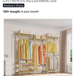 Gold Clothing Rack