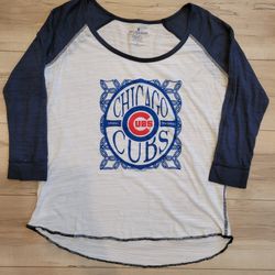 Soft As A Grape Chicago Cubs Spring Training Raglan Shirt L