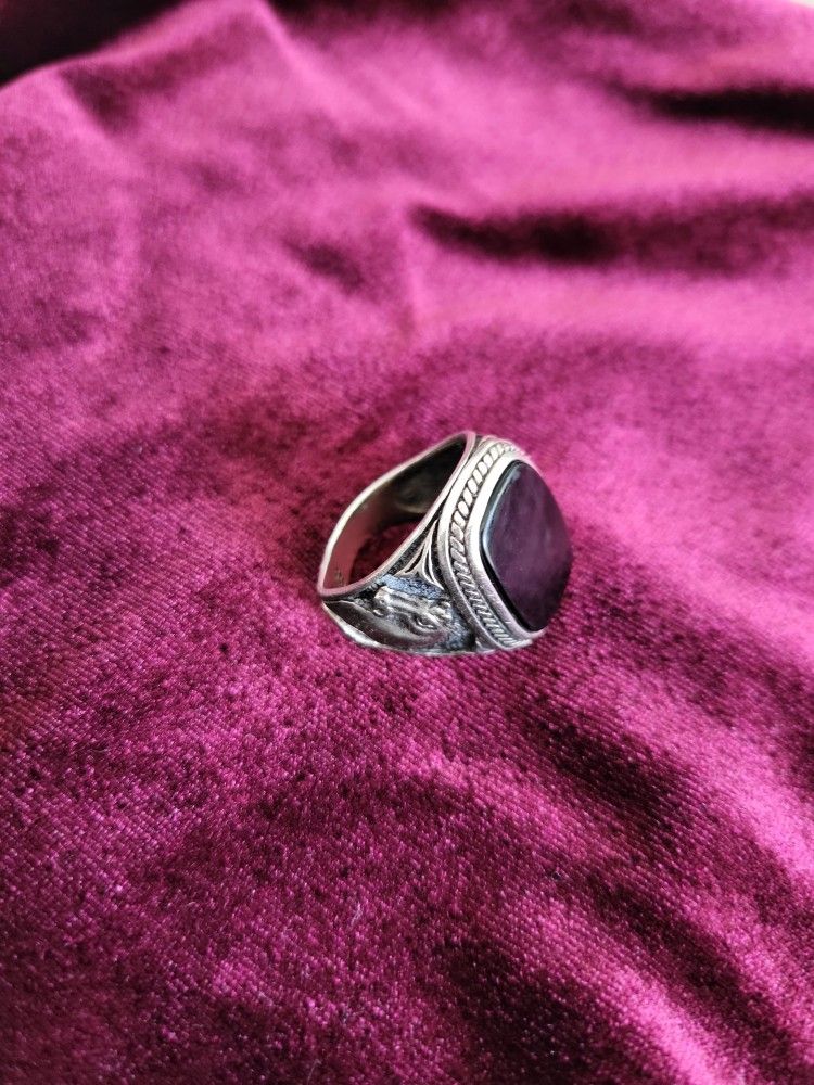 Obsidian Mens Ring
