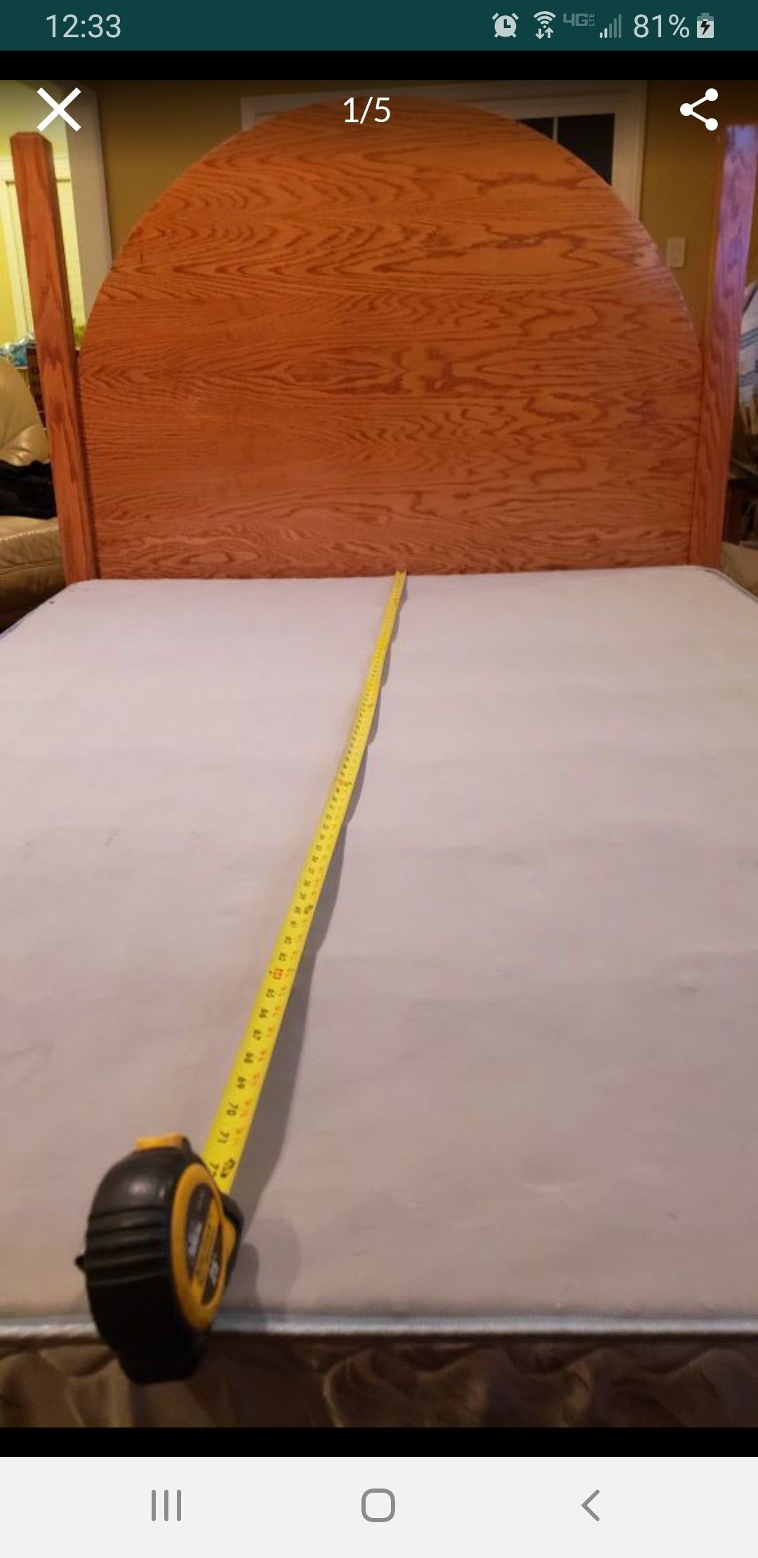 Full size Bed Frame and Box spring