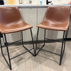 Two counter stools 