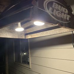 Whiskey Barrel Bar Light/ Pool Table Light