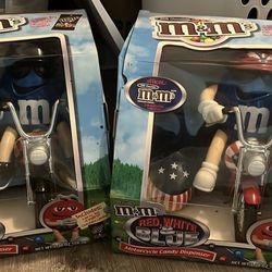 M&M Candy Dispensers.