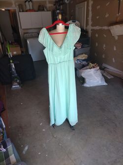 Sof Green Dress Medium Size